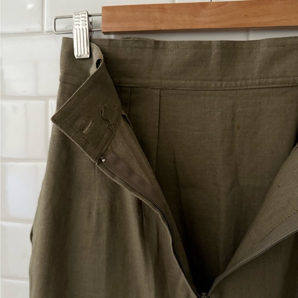 Vintage Rafaella Olive Pencil Skirt - Picture 4 of 4
